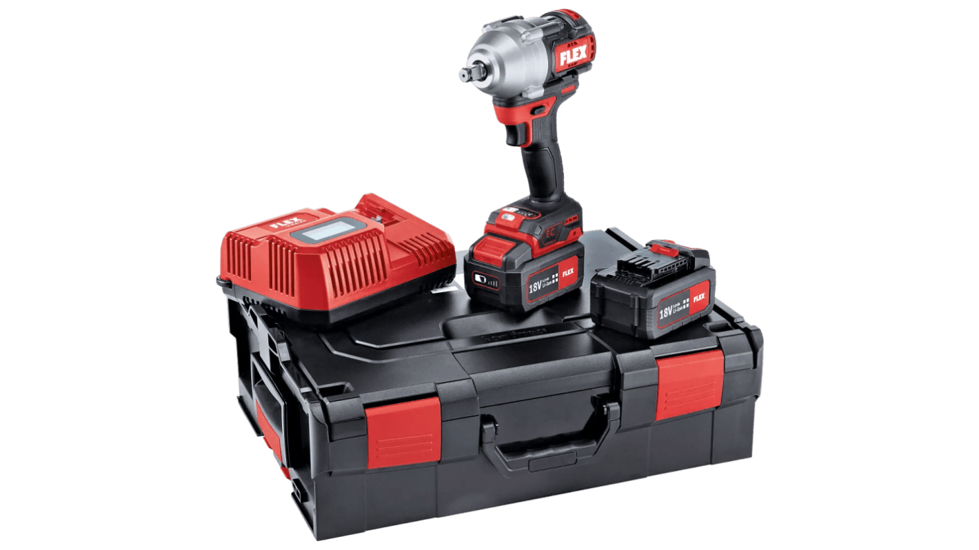 Flex 1/2 in 18V, 5Ah Cordless Impact Wrench Cordless