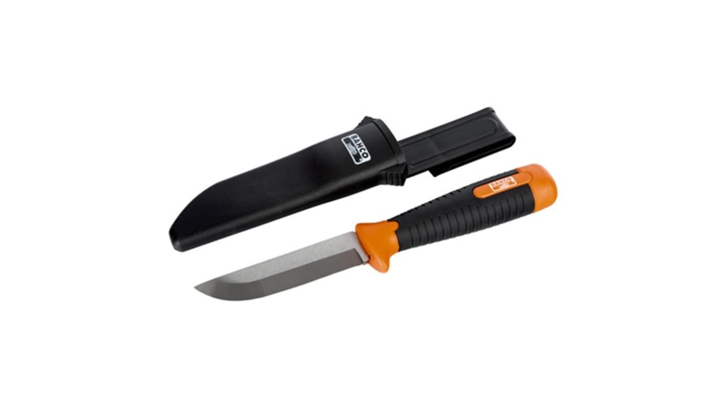 Bahco SB Taschenmesser, Fest Hakenklinge, Metall Klinge / Gummi Griff, Länge 235 mm, 193g