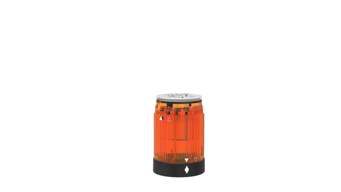Pfannenberg BR 50 Series Amber Flashing Effect Signal Tower for Use with PY X-L-15, 24 V ac/dc, LED Bulb, AC/DC, IP54