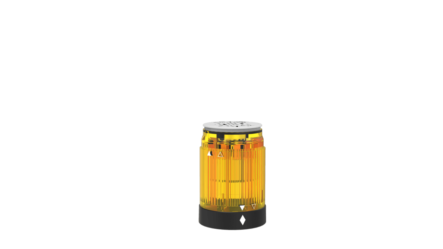 Pfannenberg BR 50 Series Yellow Flashing Effect Signal Tower for Use with PY X-L-15, 24 V ac/dc, LED Bulb, AC/DC, IP54