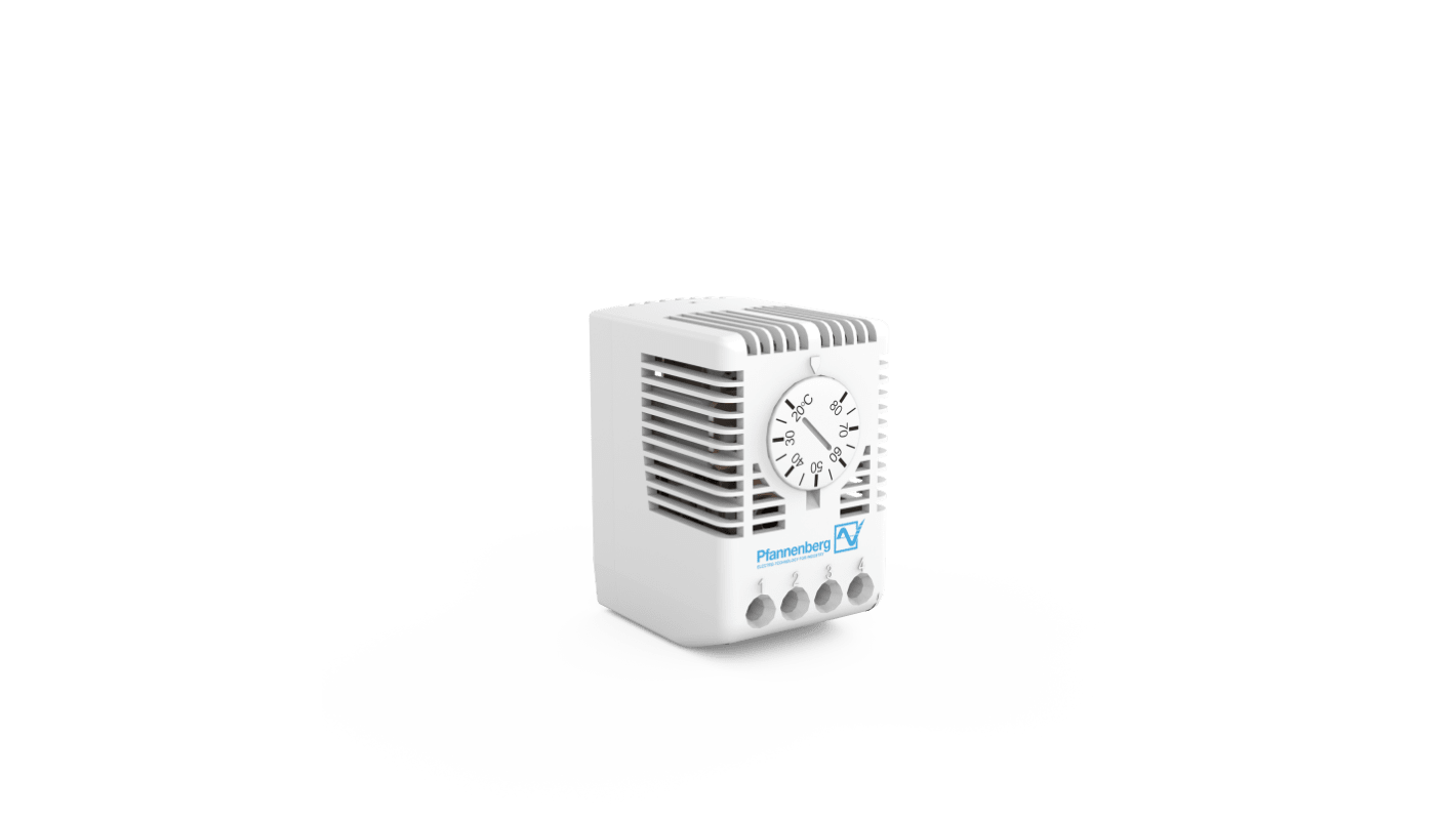 Termostat 20 → 80°C 250 V Przełączanie Pfannenberg parametry styku: 10A FLZ 510