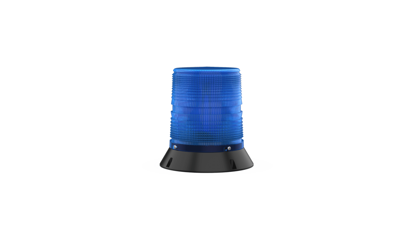 Pfannenberg 闪光警示灯, 12/24V dc, 蓝色透镜, IP55, PMF LED-HI系列