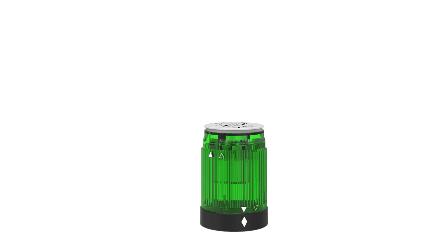 Pfannenberg BR 50 Series Green Flashing Effect Signal Tower for Use with PY X-L-15, 24 V ac/dc, LED Bulb, AC/DC, IP54