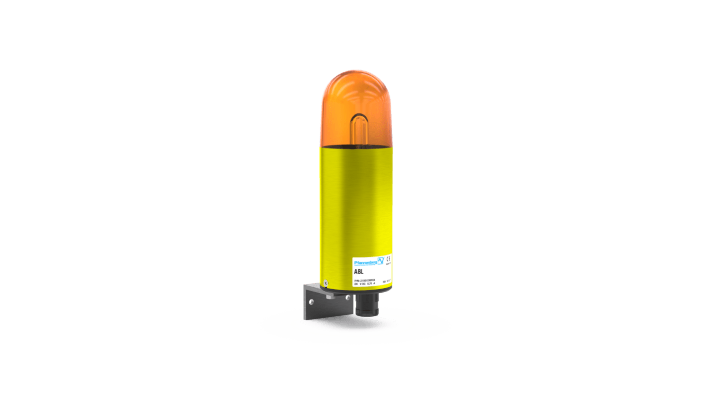 Pfannenberg ABS Series Amber Flashing Effect Signal Tower for Use with ABS Series, 24 V dc, Xenon Bulb, DC, IP54