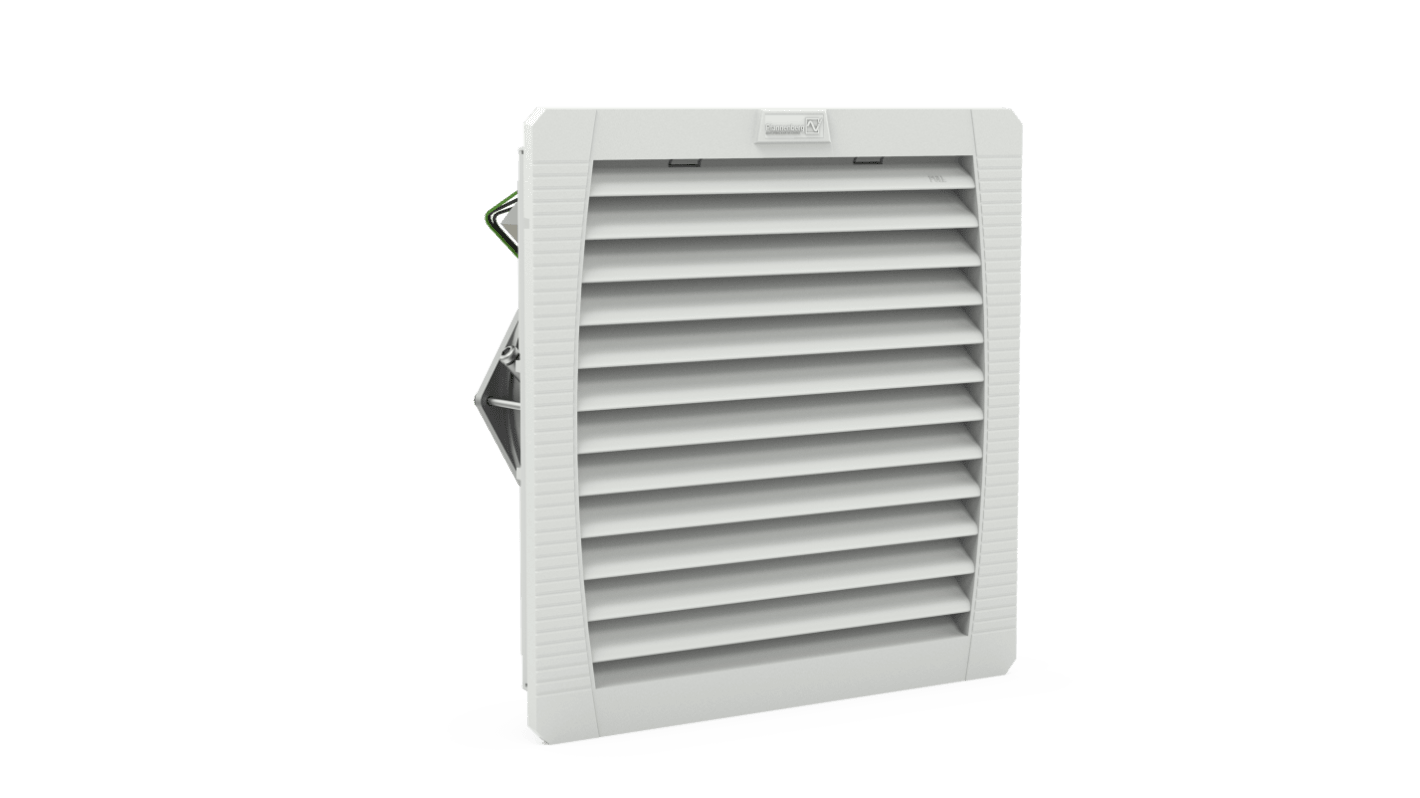 Pfannenberg PF 43000 EMC Series Filter Media, 230 V, ac Operation, 201m³/h Filtered, 223m³/h Unimpeded, IP54, 252 x