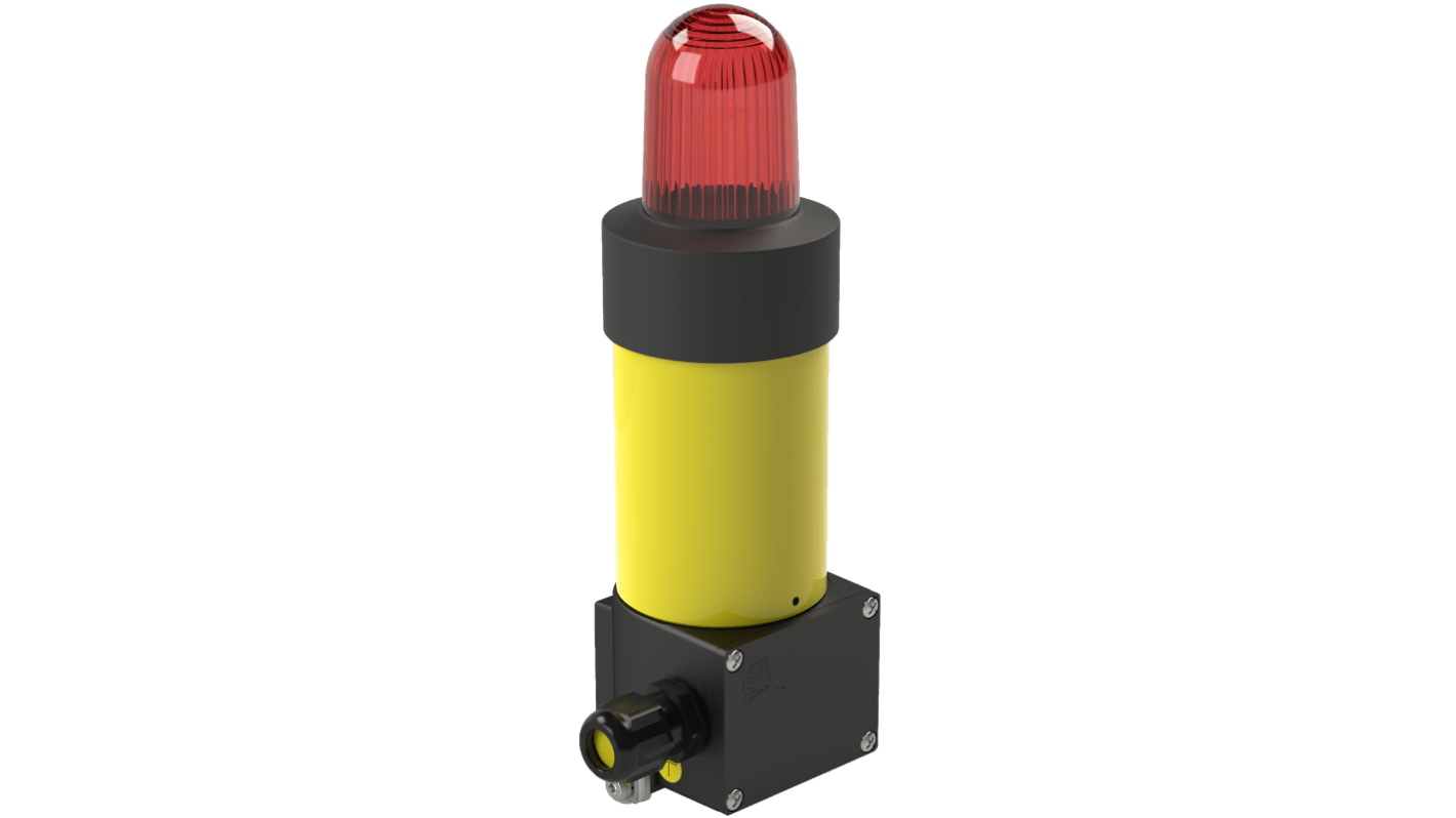 Pfannenberg CWB-ATEX Series Red Flashing Effect Signal Tower for Use with BR50, 12 → 48 V ac/dc, 24 → 42