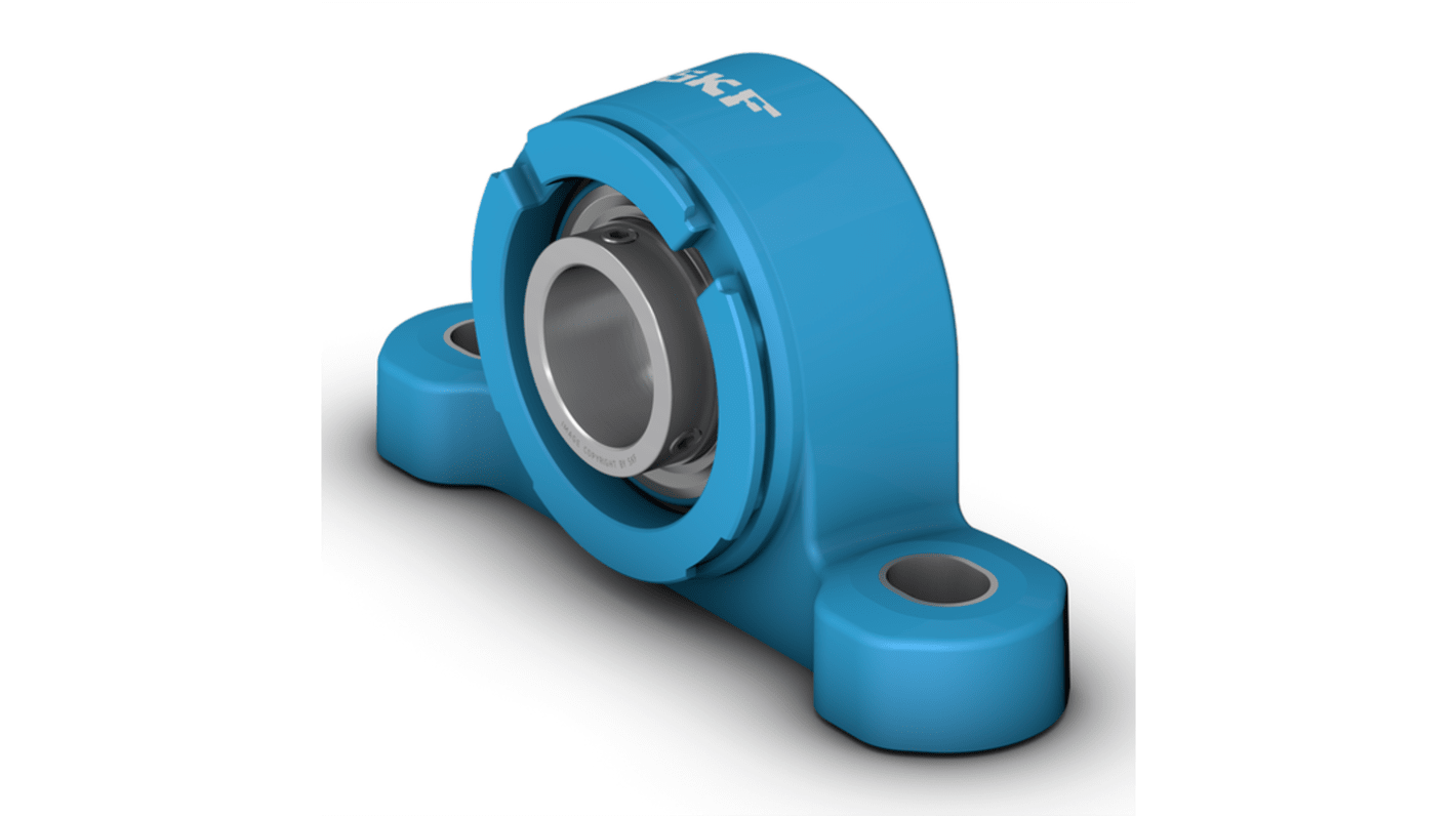 2 Hole Pillow Block Bearing Unit, P2BC 20M-TPSS, 20mm ID