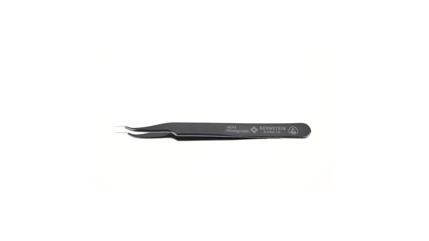 Bernstein 120 mm, Stainless Steel, Pointed, ESD Tweezer