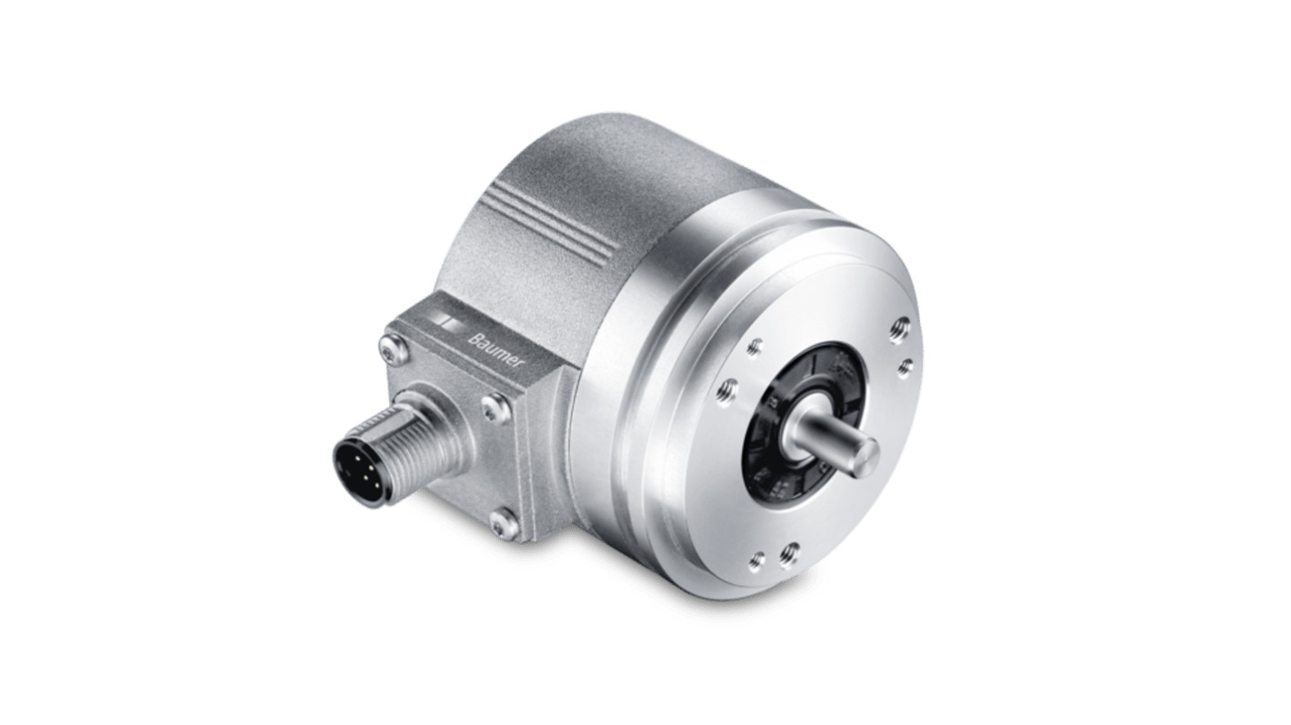 Baumer Micro Series Series Incremental Incremental Encoder, 1 → 65536ppr ppr, Incremental Signal, Solid shaft