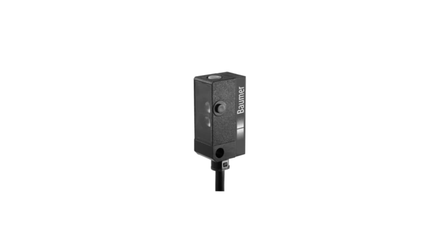 Baumer Through Beam Sensor Photoelectric Sensor, Rectangular Sensor, 5 m Detection Range