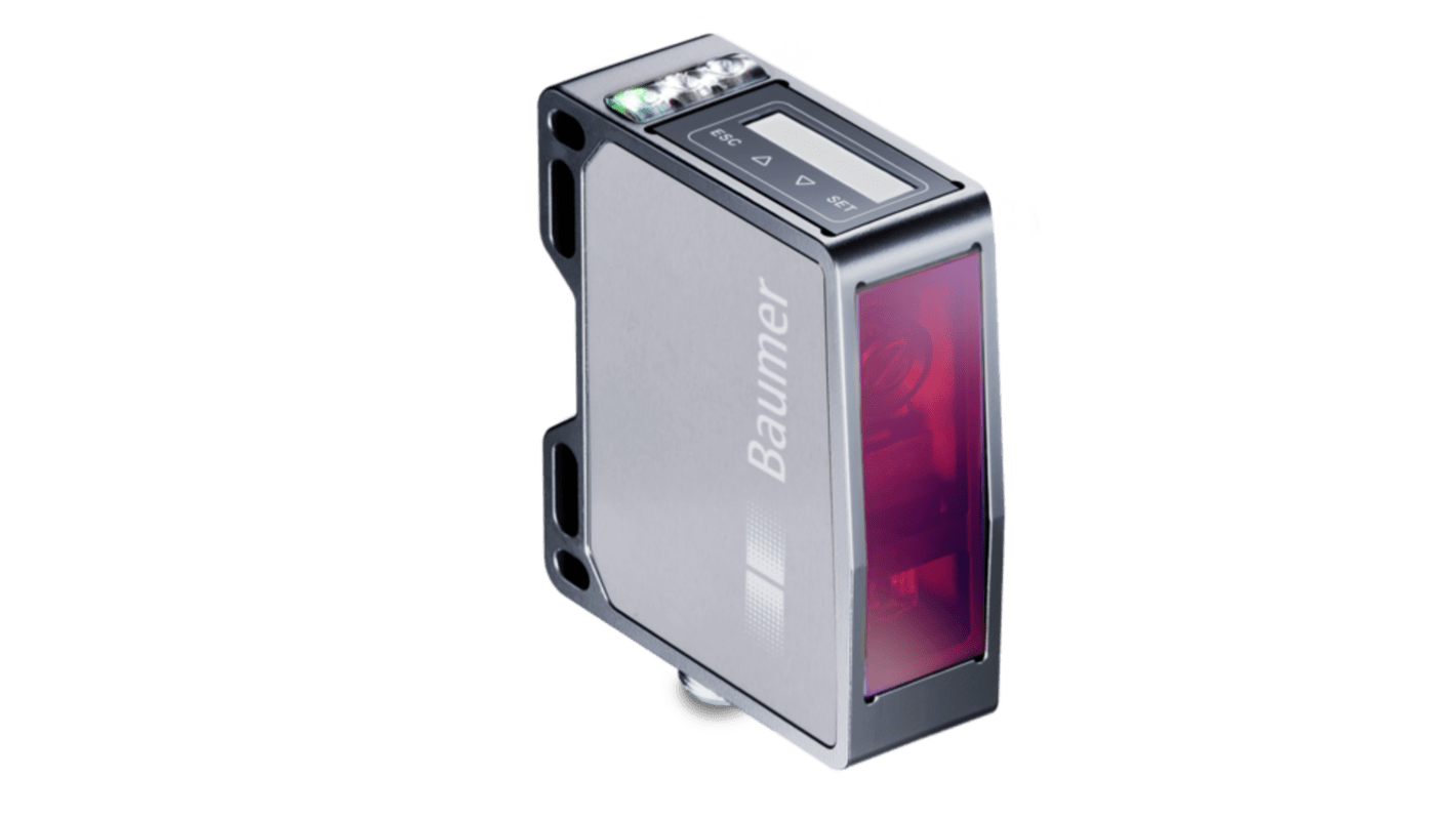 Baumer Distance Photoelectric Sensor, Rectangular Sensor, 30 → 70 mm Detection Range