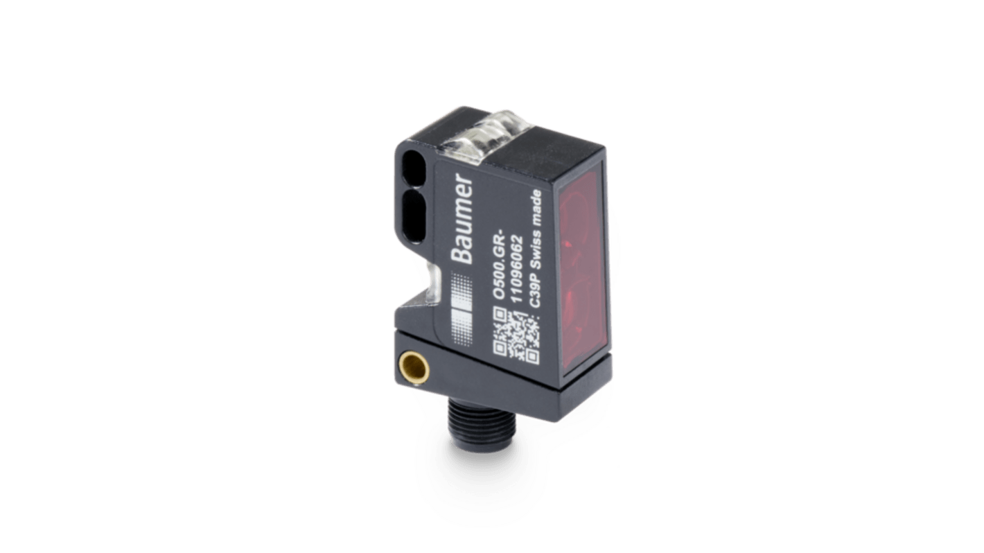 Baumer Distance Measuring Photoelectric Sensor, Rectangular Sensor, 60 → 550 mm Detection Range IO-LINK