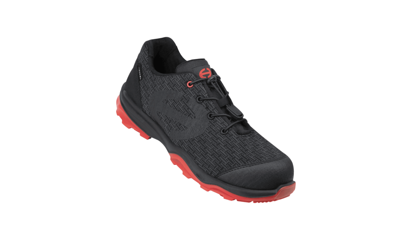 Heckel 67073 Unisex Black, Red Non Metallic Toe Capped Safety Trainers, UK 9.5, EU 44