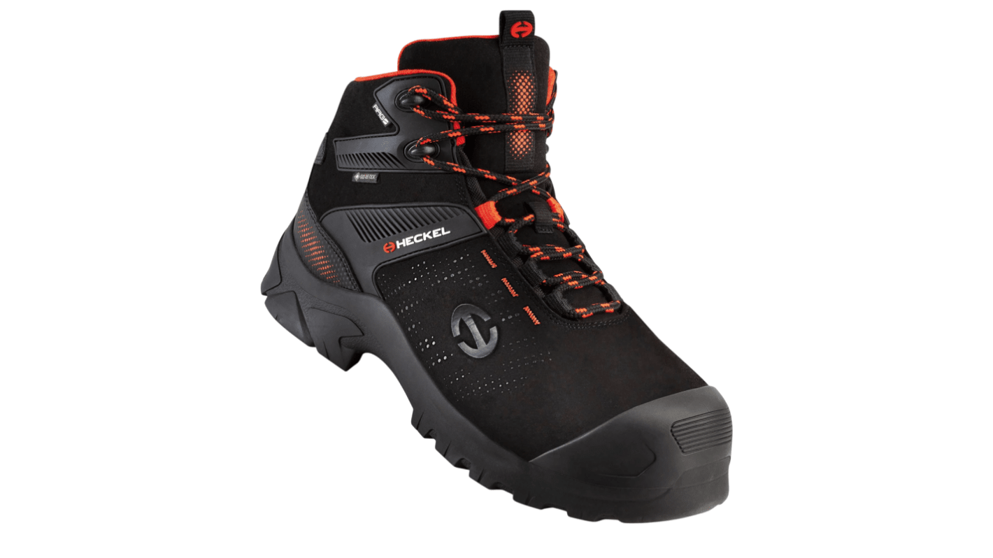 Heckel 67343 Black Composite Toe Capped Unisex Safety Boots, UK 6.5, EU 40