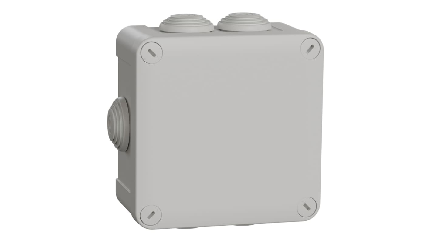 Schneider Electric Mureva Box Series Polypropylene Junction Box, IP55, 7 Terminals, 105 x 105 x 55mm