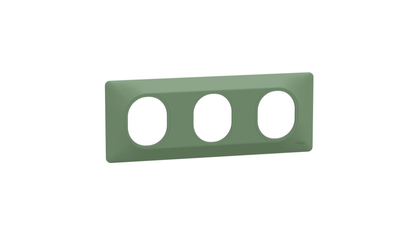 Schneider Electric Green 3 Gang Light Switch Cover