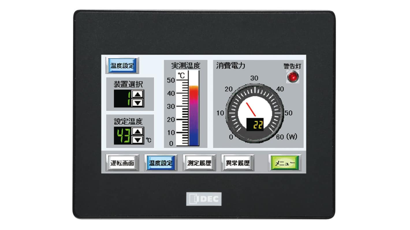 Idec HMI面板, 4.3寸, TFT, HG1G-4VT22TF-B系列