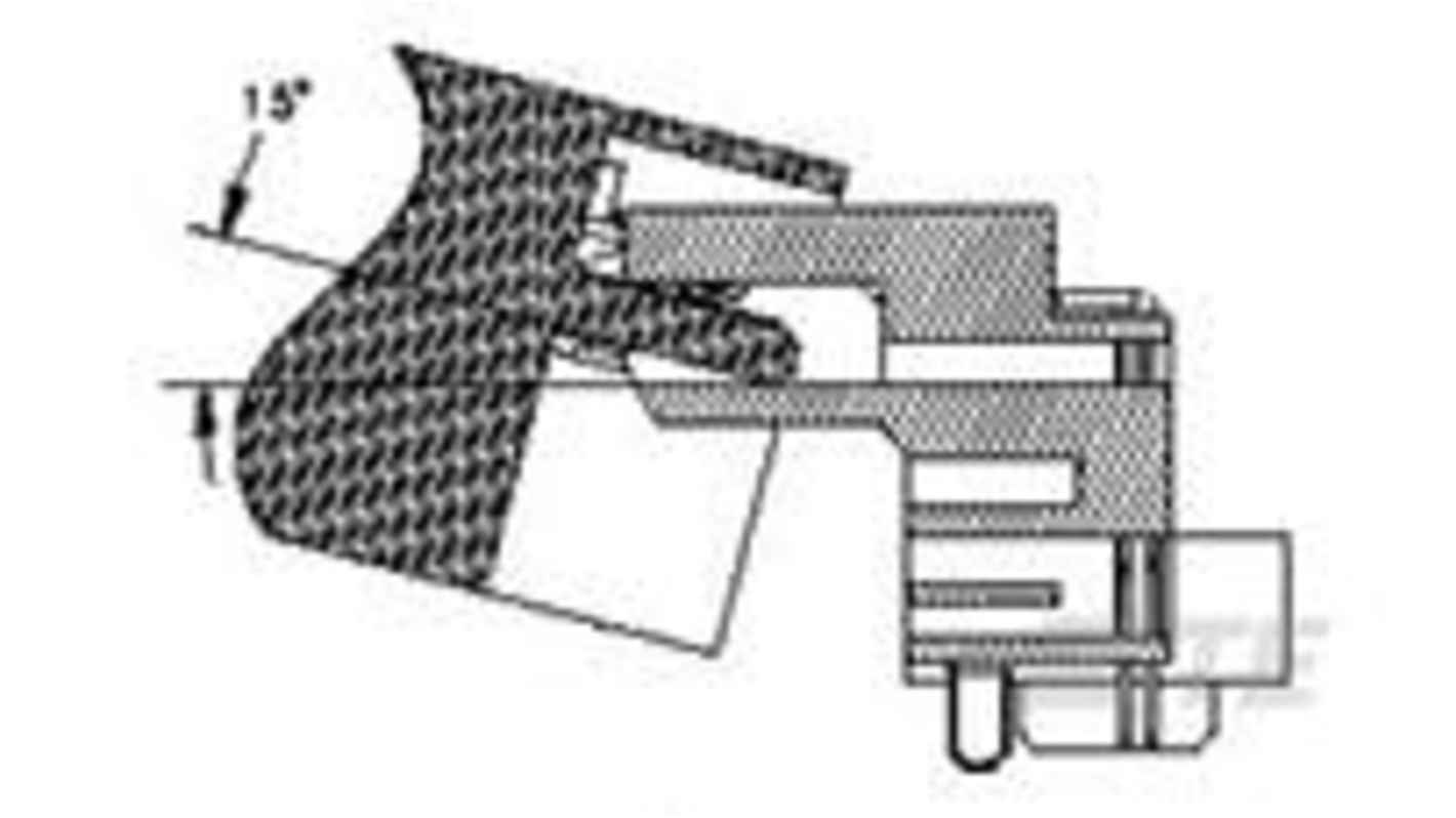 TE Connectivity 2129 Series Right Angle Board Mount PCB Socket, 22-Contact, 1-Row, Surface Mount Termination