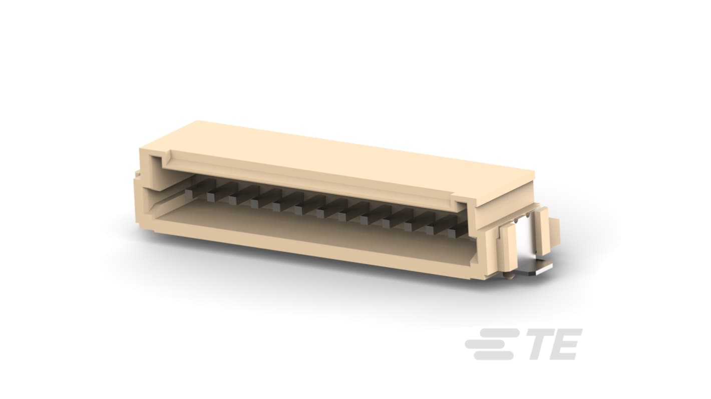 TE Connectivity AMP CT Series Right Angle Surface Mount PCB Header, 14 Contact(s), 1.5mm Pitch, 1 Row(s), Shrouded