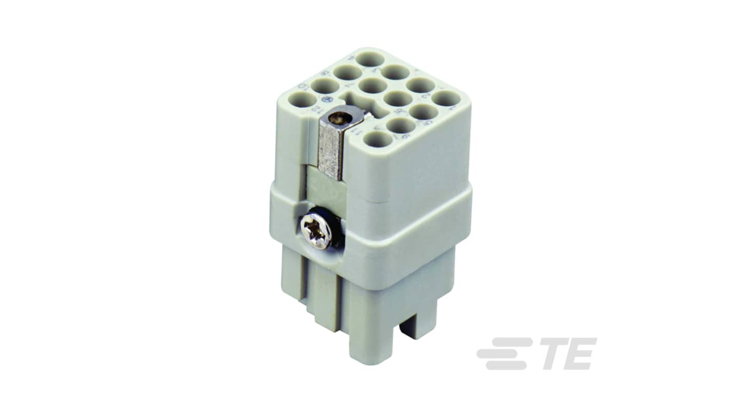 TE Connectivity Insert, 12 Way, 10A, HDC