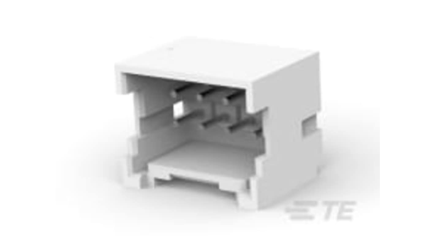 TE Connectivity Economy Power 2.5 Series Vertical Through Hole PCB Header, 8 Contact(s), 2.5mm Pitch, 2 Row(s), Shrouded