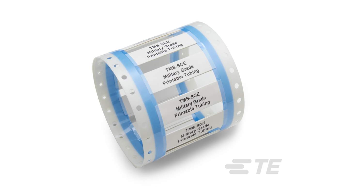 TE Connectivity TMS-SCE Cable Marker, Yellow, 0.069 - 0.16mm Cable, for Printable Tubing, 7957790001