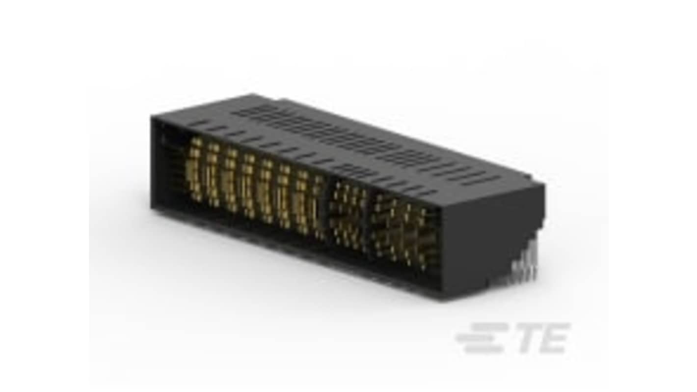 TE Connectivity MULTI-BEAM HD Series Right Angle Board Mount PCB Header, 54 Contact(s), 2 or 3 or 5 or 6mm Pitch, 5