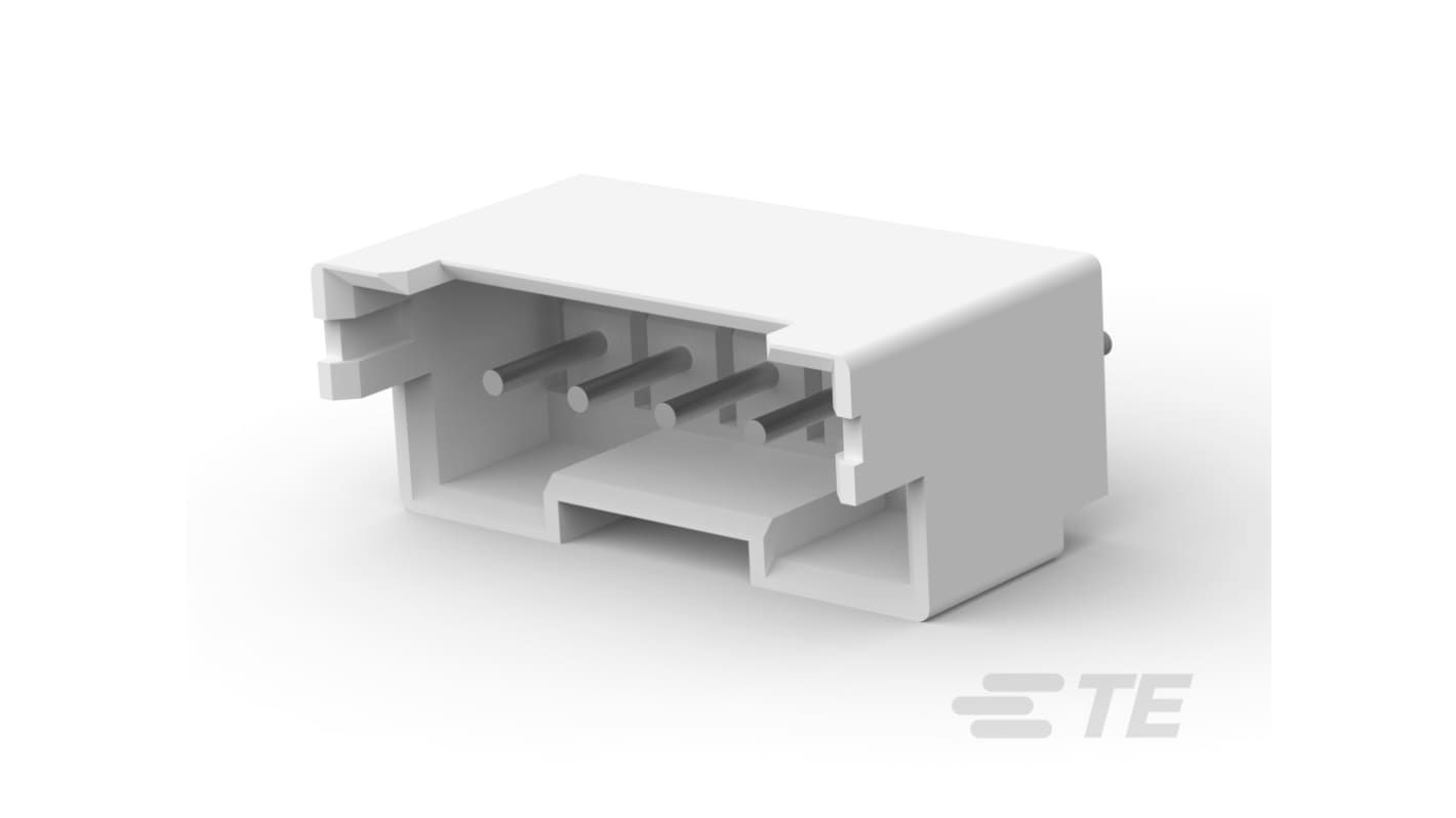 TE Connectivity Economy Power 2.5 Series Vertical Board Mount PCB Header, 5 Contact(s), 2.5mm Pitch, 1 Row(s), Shrouded