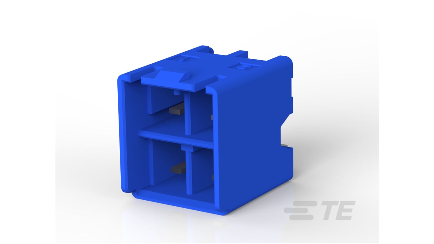 TE Connectivity Power Key 5.0 Series Vertical Board Mount PCB Header, 4 Contact(s), 5mm Pitch, 2 Row(s), Shrouded