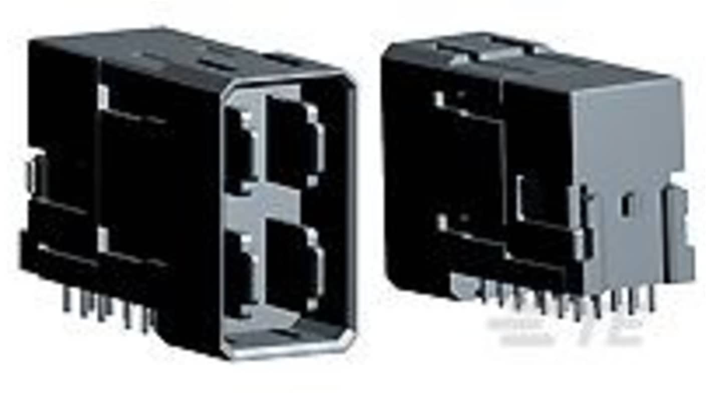 TE Connectivity Connector Backplane Connector, Right Angle, 2169802-1