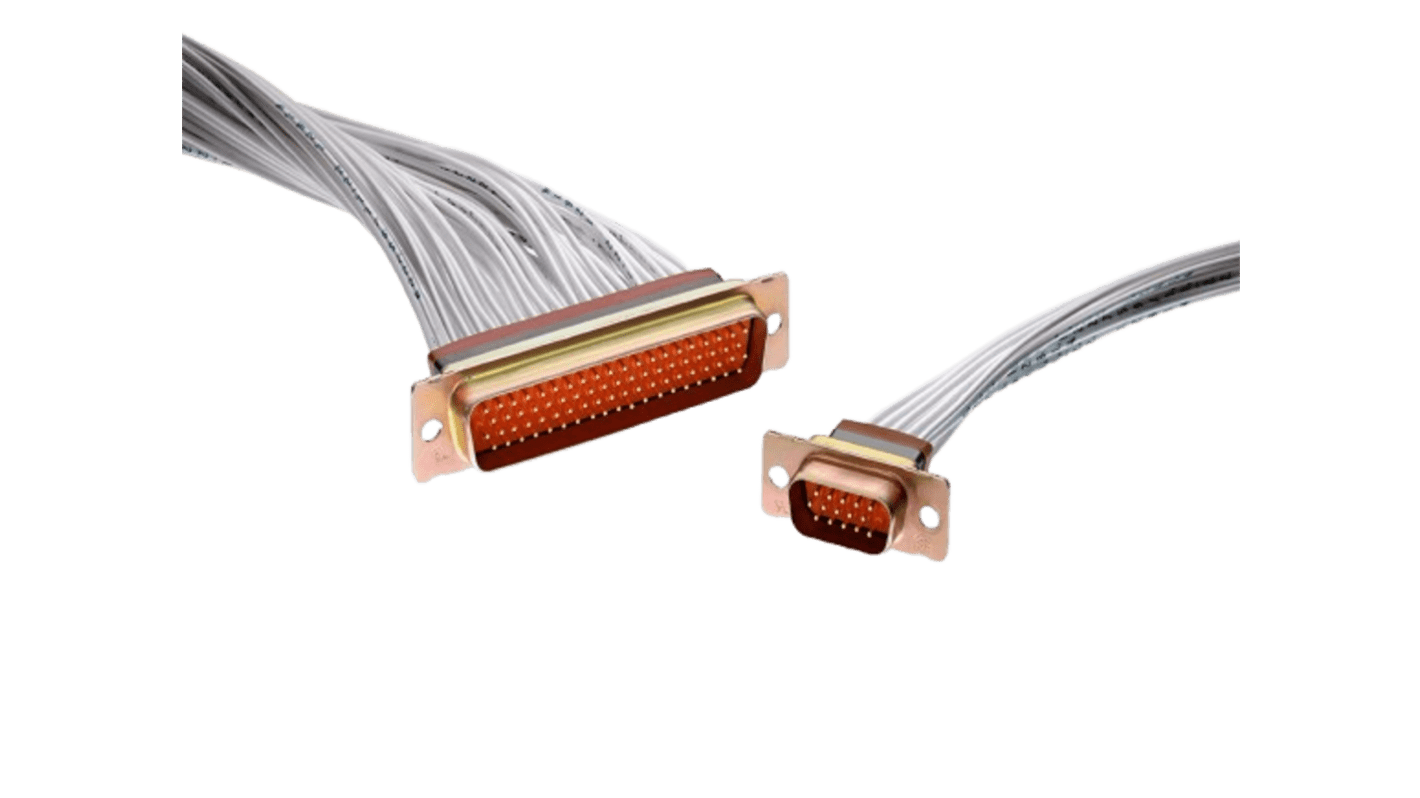 TE Connectivity AMPLIMITE 104 Way Panel Mount D-sub Connector Plug, 2.29mm Pitch, with Screw Holes