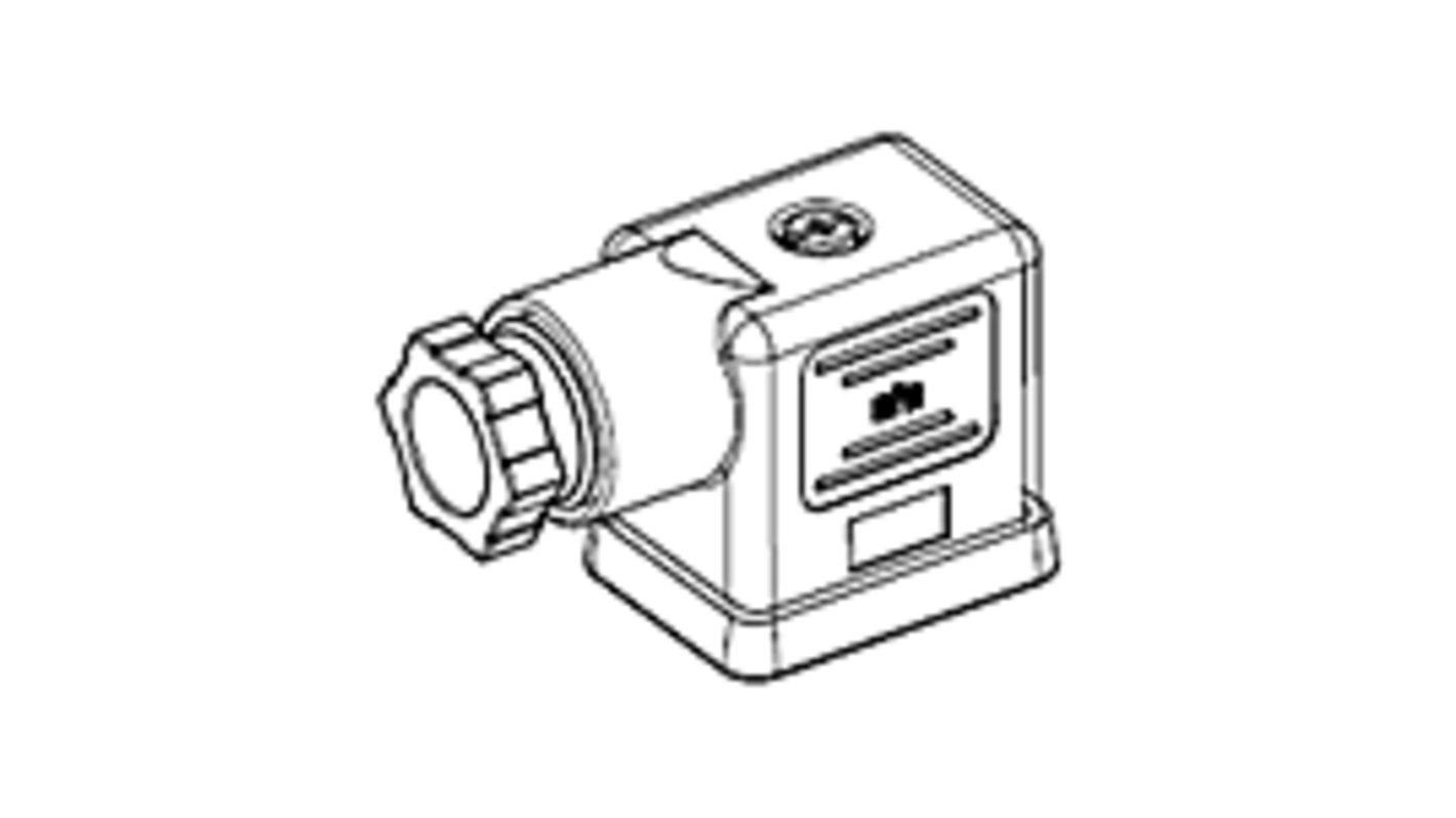 Molex 121064 2P Solenoid Connector with Indicator Light, 24 V Voltage