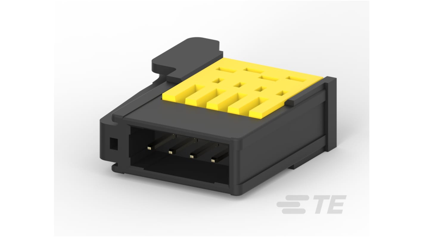 TE Connectivity RITS Series Vertical Cable Mount PCB Header, 4 Contact(s), 2mm Pitch, 1 Row(s), Shrouded