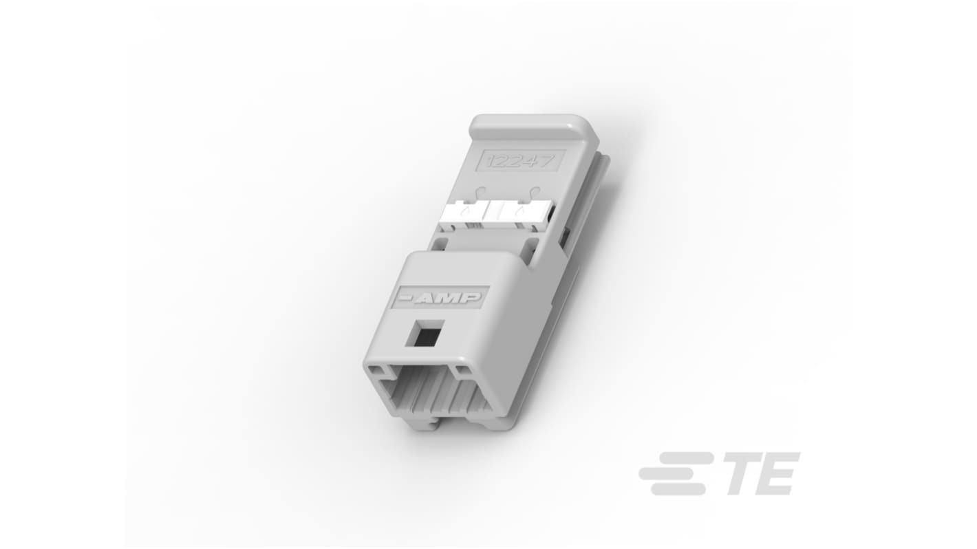 TE Connectivity, 1473790-1 Automotive Connector White Wire 4 Way 1473790-1