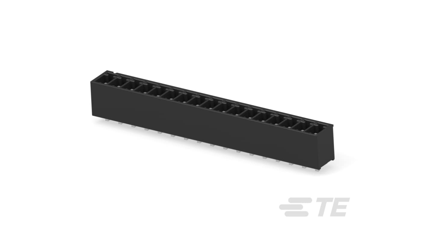 TE Connectivity, 3.81mm Pitch, Buchanan, 17 Way, Vertical, Pluggable Terminal Block, Header, Board Mount, Solder,