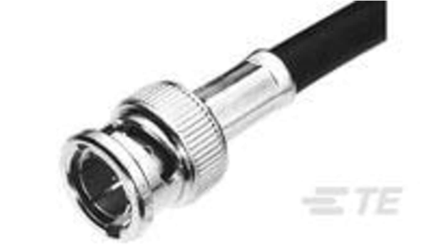 TE Connectivity 1-5413589-0 Series, Plug Cable Mount BNC Connector, Crimp Termination, Straight Body