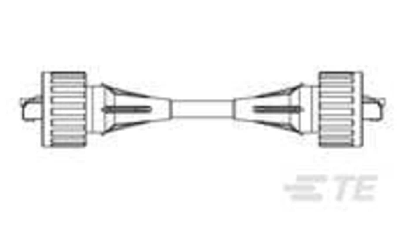TE Connectivity 15464 Series Male RJ45 to Male RJ45, 5m, Copper Cable Coaxial, Terminated