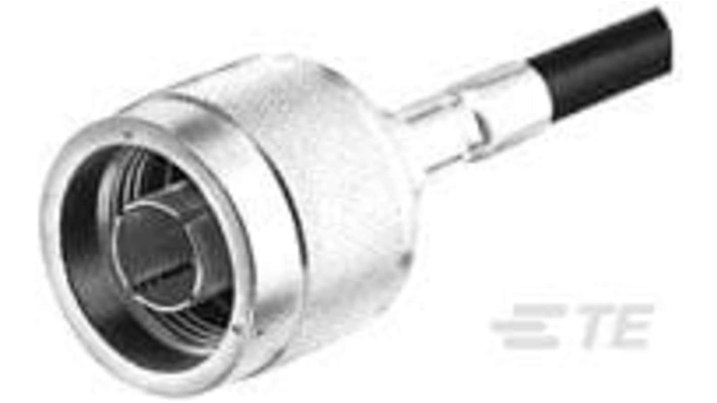 TE Connectivity 2250 Series Plug Cable N Connector, 50Ω, Crimp Termination, Straight Body