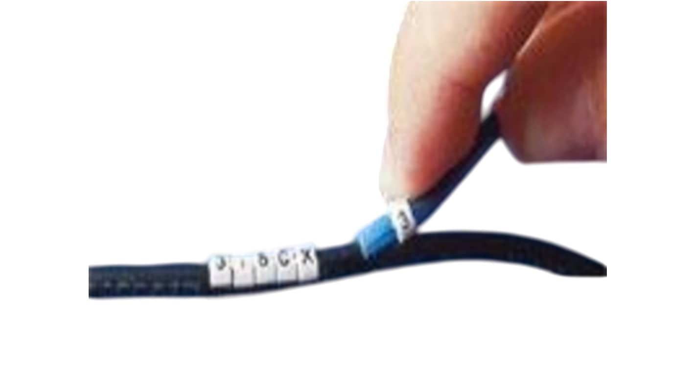 TE Connectivity STD Snap On Cable Marker, Black, Pre-printed "5", 8.5 → 11.5mm Cable, for Identification And