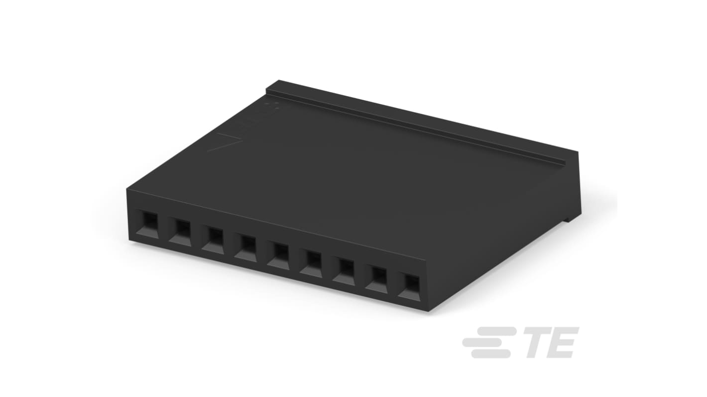 TE Connectivity, AMPMODU Receptacle Housing Plug, 2.54mm Pitch, 9 Way, 1 Row
