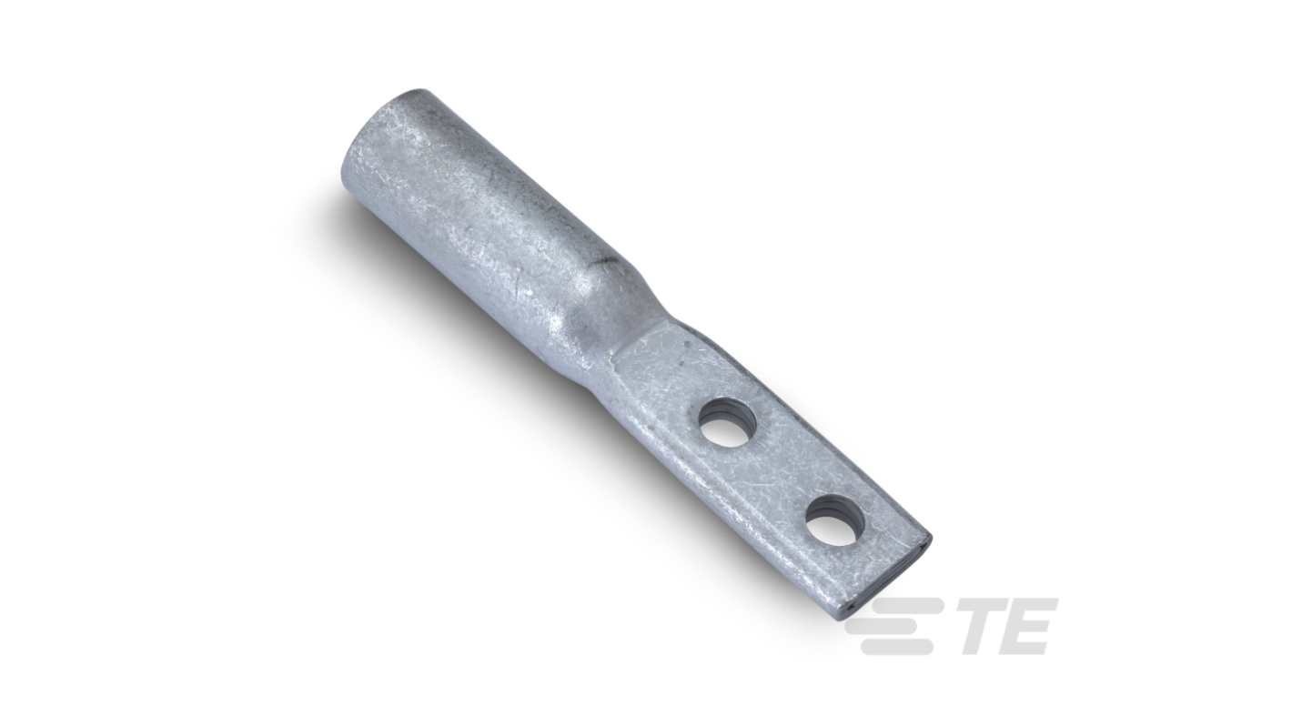 TE Connectivity, AMPOWER Uninsulated Terminal, #4 Stud Size, Silver