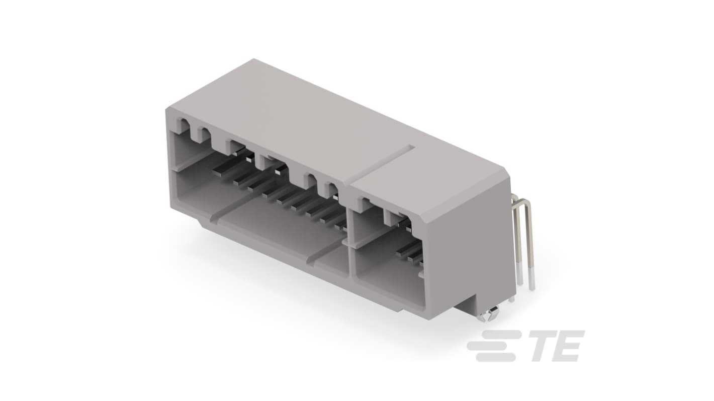 TE Connectivity 排针 直角, 电路板安装, 2-6386系列
