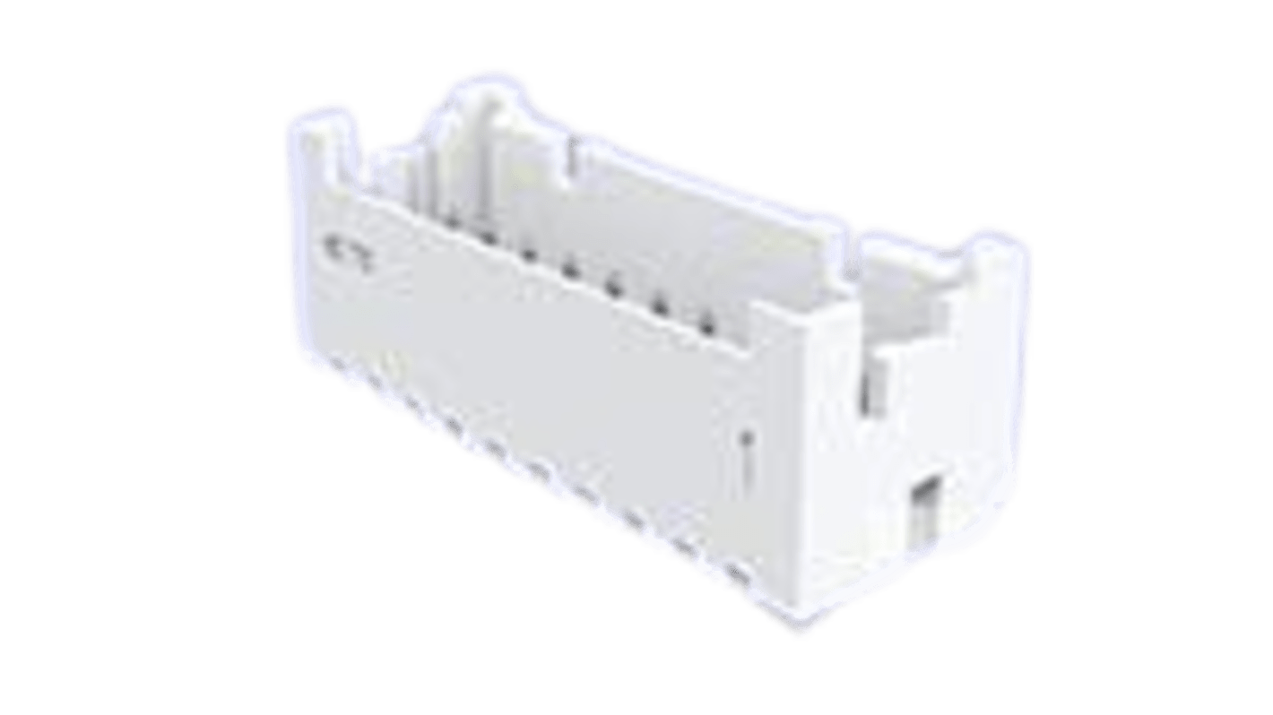 TE Connectivity 3-1969 Series Straight Board Mount PCB Header, Unshrouded