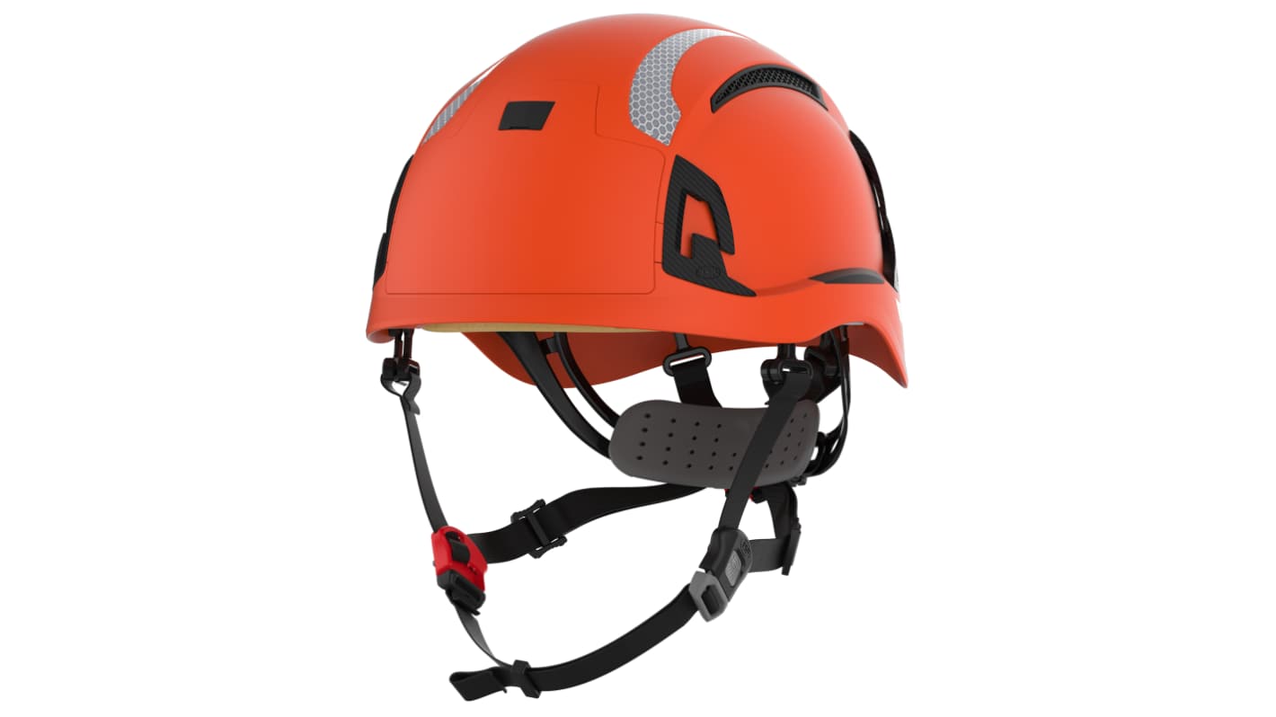 JSP EVO ALTA Orange Hard Hats with Chin Strap, Ventilated