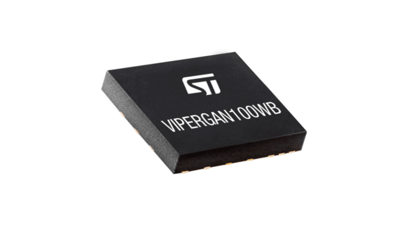 STMicroelectronics VIPERGAN MOSFET, 3.6 A, 3.5 V, 16-Pin QFN VIPERGAN100WTR