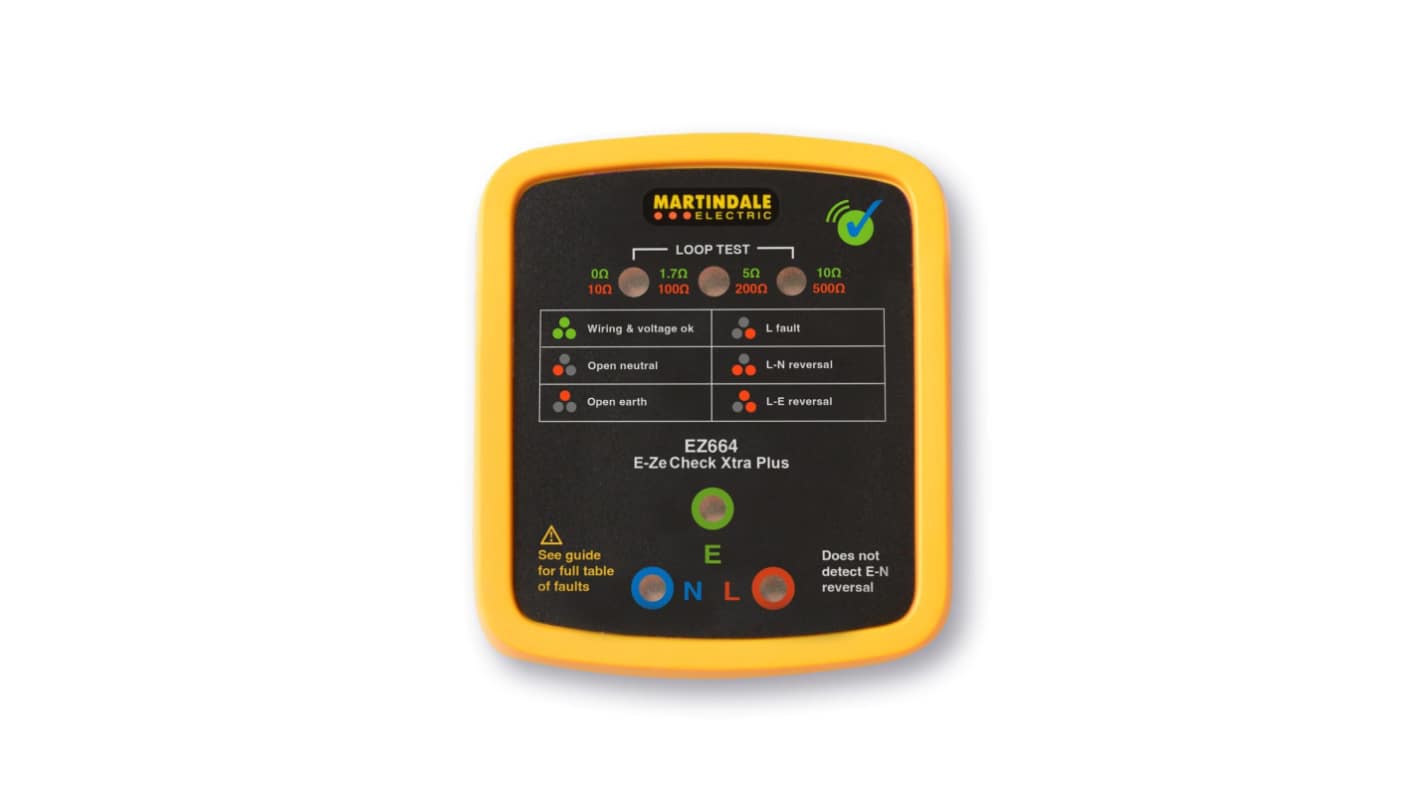 Martindale, Model EZ664 Socket Tester 30mA 230V CAT III 300V