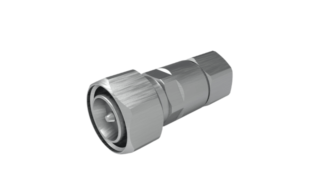 TE Connectivity 2081 Series, Plug Cable Mount 4.3-10 Connector, 50Ω, Clamp Termination, Straight Body