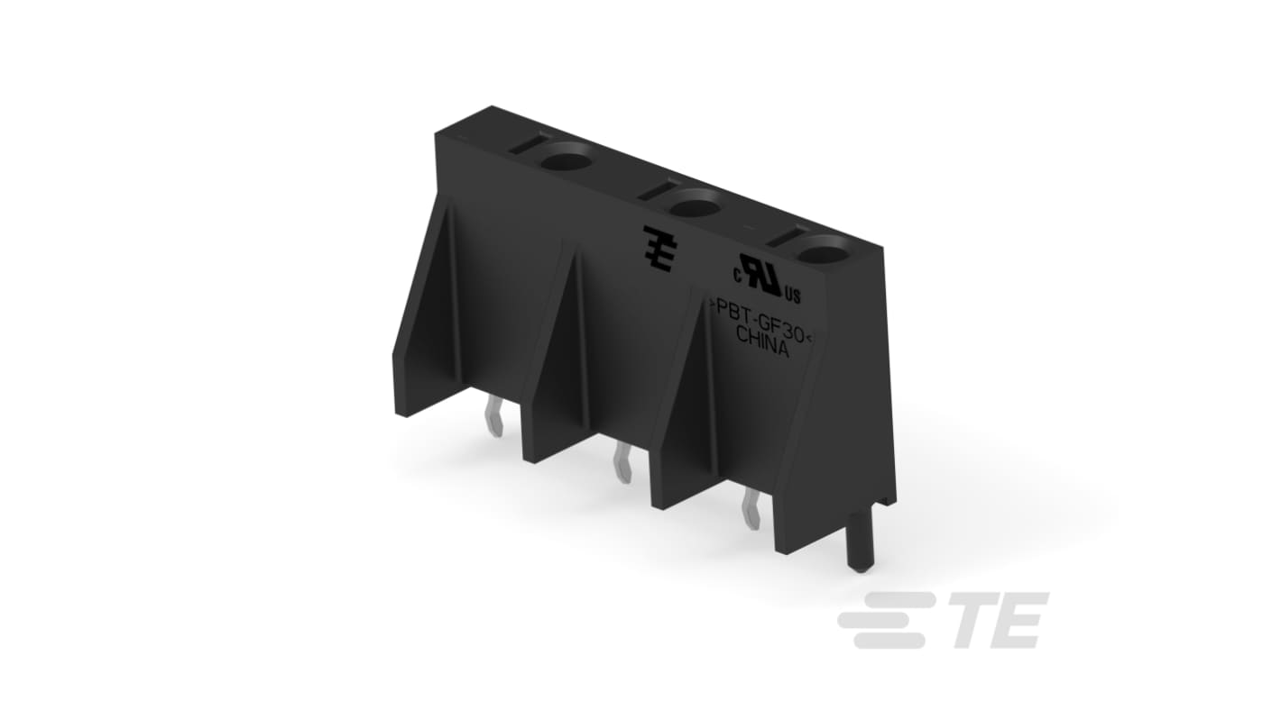 TE Connectivity 20085 Series Connector, 3P-Pole, Board Mount, 6A
