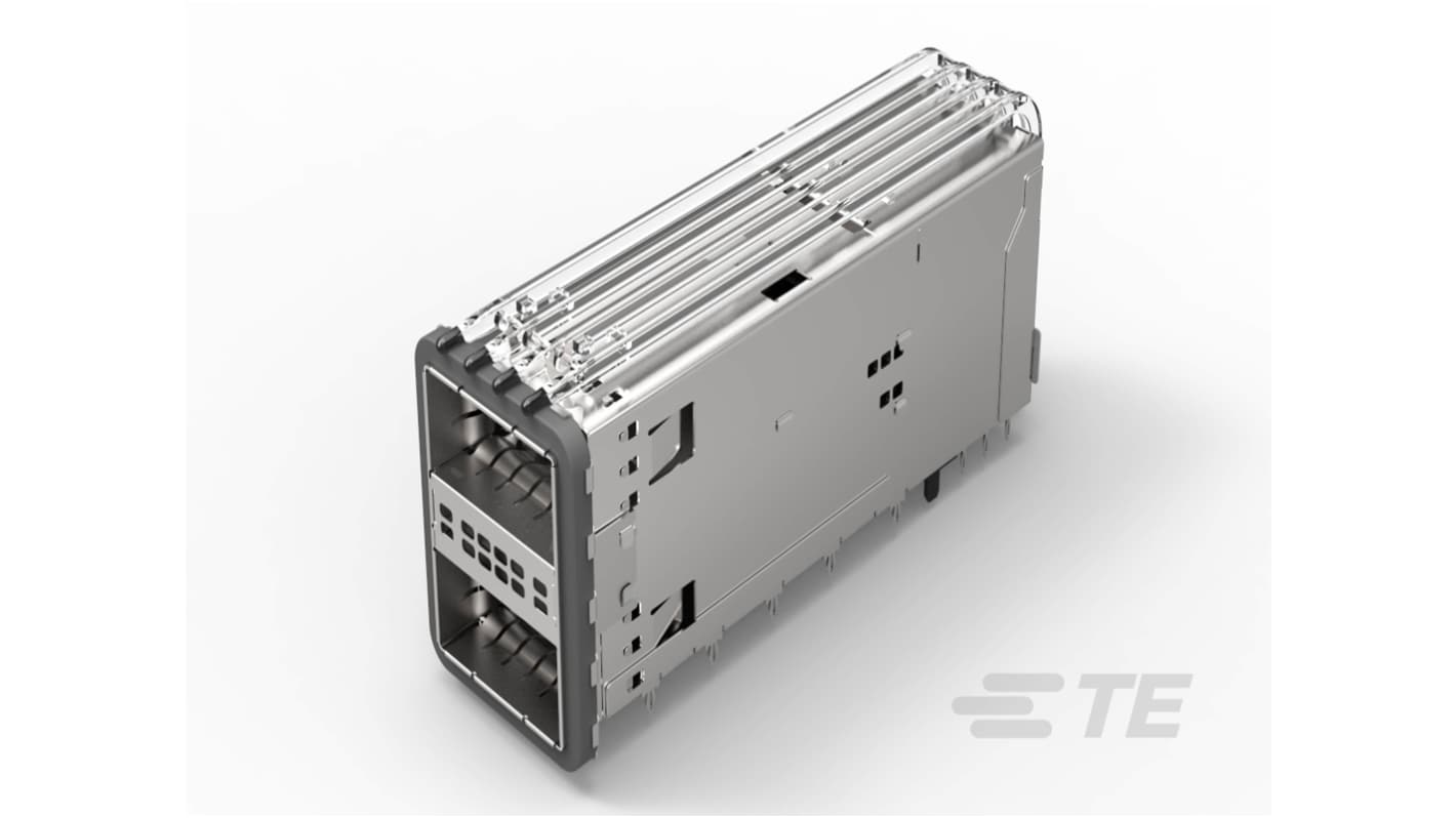 TE Connectivity 插拔式IO连接器 笼式组件, 2端口