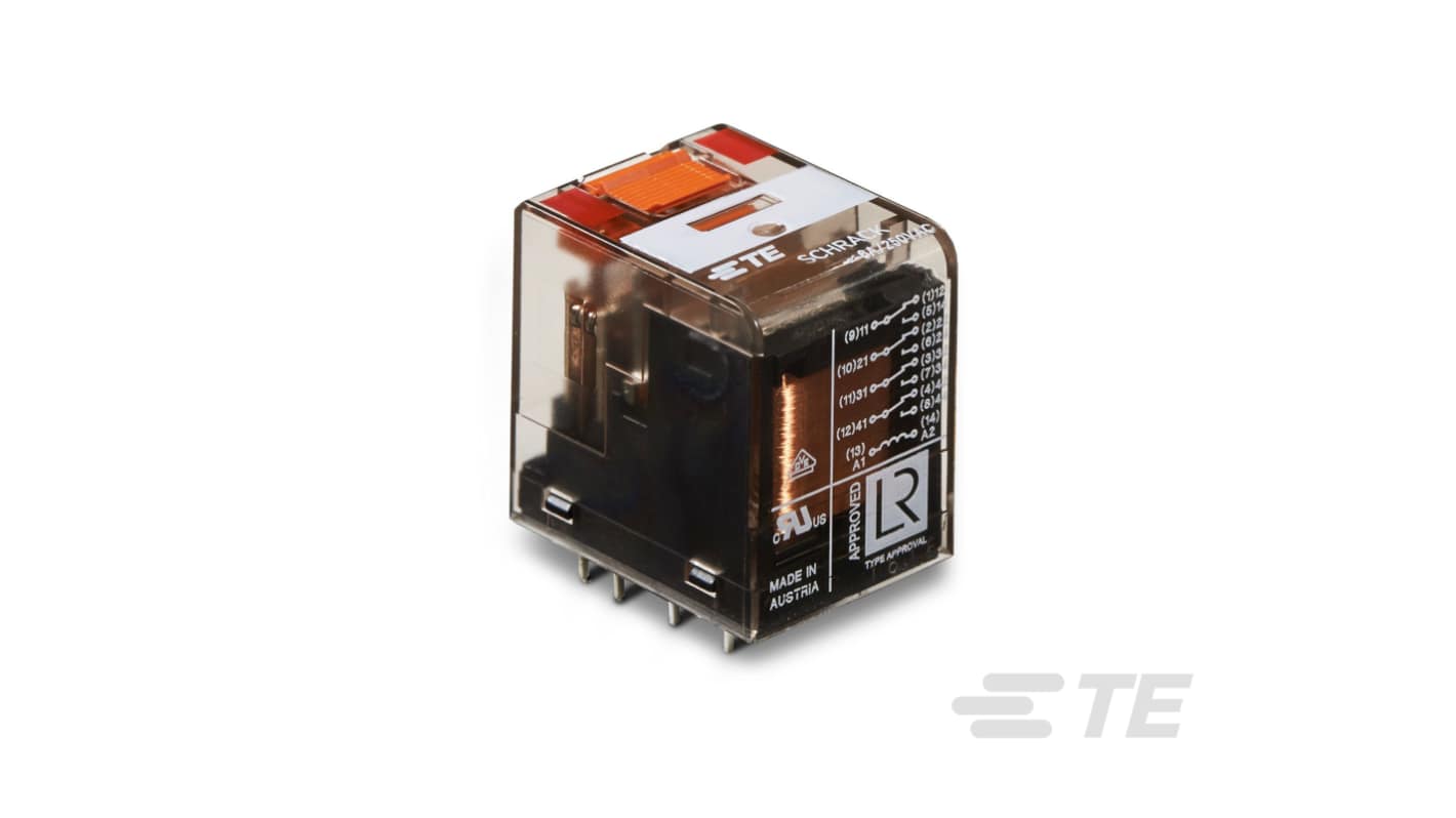 TE Connectivity PT Series Interface Relay, Panel Mount
